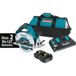 Makita 18V X2 LXT Lithium-Ion (36V) 5.0 Ah Brushless Cordless 7-1/4 in. Circular Saw Kit - XSH06PT