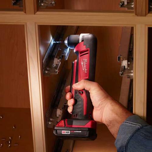 Milwaukee 2615-21CT M18 Lithium-Ion 3/8 in. Cordless Right Angle Drill Driver Kit (1.5 Ah) - Image 4