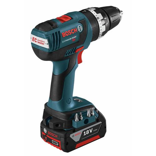 Factory Reconditioned Bosch 18V Lithium-Ion Brushless Compact Tough 1/2 in. Cordless Hammer Drill Driver Kit (2 Ah) - HDS182-02-RT - Image 4