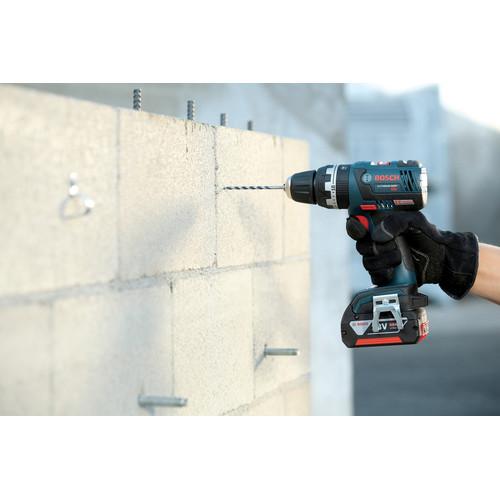 Factory Reconditioned Bosch 18V Lithium-Ion Brushless Compact Tough 1/2 in. Cordless Hammer Drill Driver Kit (2 Ah) - HDS182-02-RT - Image 8