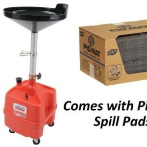 Lincoln 8 Gallon Oil Fluid Drain Pan Adjustable Height for Under Hoist