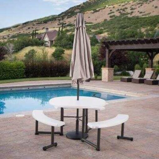 44-Inch Round Picnic Table 169 - Image 2