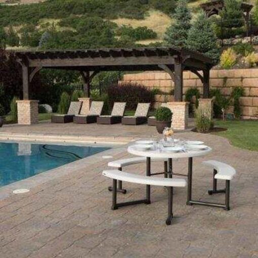 44-Inch Round Picnic Table 169 - Image 7