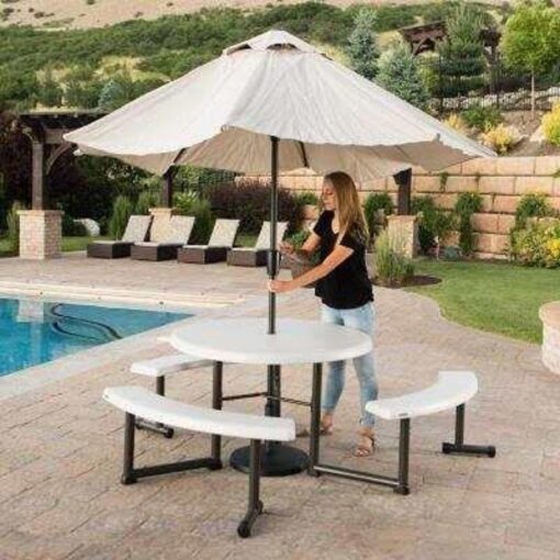 44-Inch Round Picnic Table 169 - Image 11