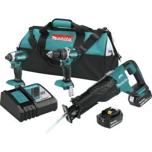Factory Reconditioned Makita 18V LXT 4.0 Ah Cordless Lithium-Ion Brushless 3-Piece Combo Kit - XT328M-R