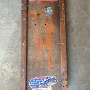 Vintage SNAP ON Wooden Garage Creeper Mechanics Dolly Crawler Model JCW3A Rare