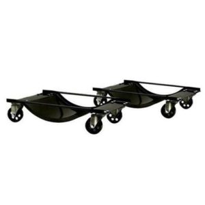 Speedway 91081109 1000 lb Black Automotive Car Wheel Storage Dollies, Set of 2