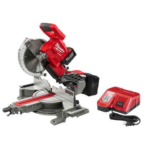 Milwaukee 2734-21HD M18 FUEL 9.0 Ah Cordless Lithium-Ion 10 in. Dual Bevel Sliding Compound Miter Saw - Image 2