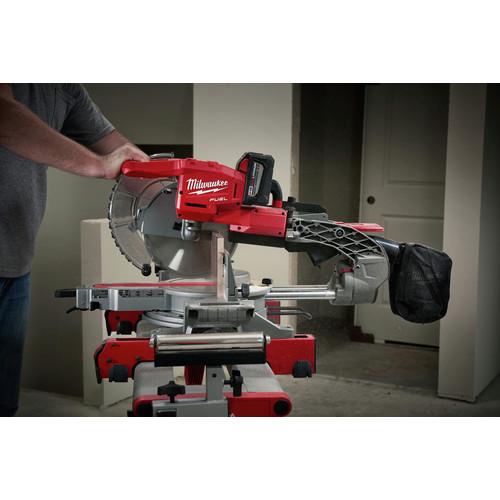 Milwaukee 2734-21HD M18 FUEL 9.0 Ah Cordless Lithium-Ion 10 in. Dual Bevel Sliding Compound Miter Saw - Image 8