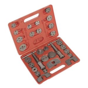 VS0285 Sealey Brake Piston Wind-Back Tool Kit 30-Piece Vehicle Service Tool