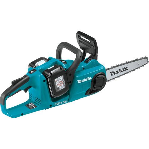 Makita 18V X2 (36V) LXT Lithium-Ion Brushless Cordless 14-in Chain Saw Kit with 4 Batteries (5.0Ah) - XCU03PT1 - Image 3