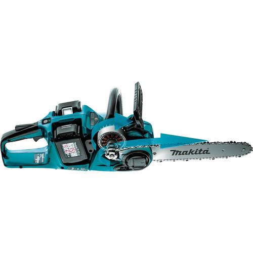 Makita 18V X2 (36V) LXT Lithium-Ion Brushless Cordless 14-in Chain Saw Kit with 4 Batteries (5.0Ah) - XCU03PT1 - Image 4