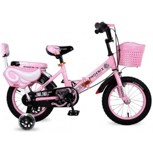 Kids Bike BMX Bike for Kids Boys Girls Bicycle Foldable Child Bicycle Carbon Steel Frame Toddler Training Bike for 2-9 Years Old in Size 12” 14” 16” 18” (Color : Pink, Size : 18inch) - Image 2