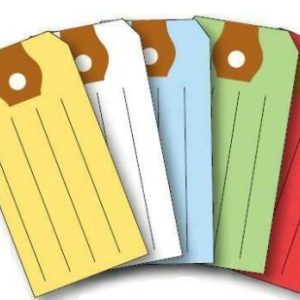 Multi-Purpose Colored Automotive Key Tags – Choose Your Color
