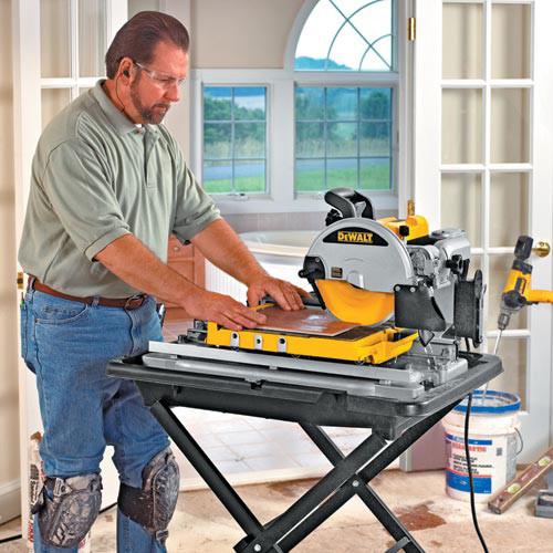 DEWALT 10 in. Wet Tile Saw with Stand - D24000S - Image 40