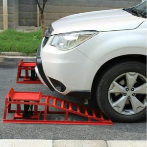 1 Pair 3T Heavy Duty Auto Car Service Ramps Lifts Hydraulic Lift Repair Frame