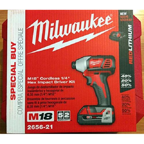 Factory Reconditioned Milwaukee 2656-81 M18 Lithium-Ion 1/4 in. Hex Impact Driver - Image 3
