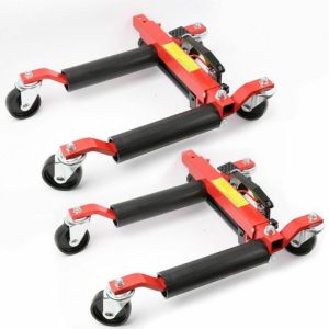 4-Piece 1500 lbs Hydraulic Wheel Dolly/ Portable 12in Tire Lift / Move Position Jack