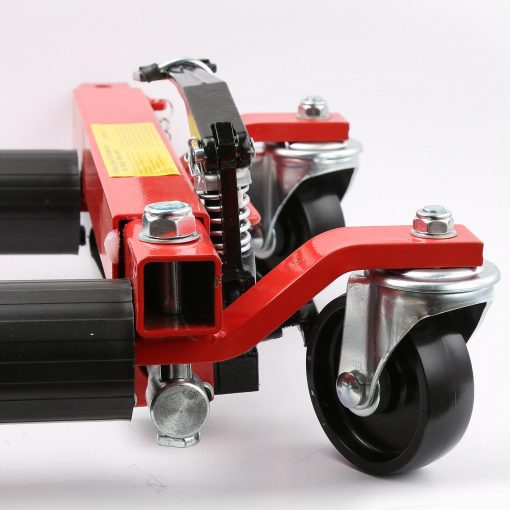 4-Piece 1500 lbs Hydraulic Wheel Dolly/ Portable 12in Tire Lift / Move Position Jack - Image 4