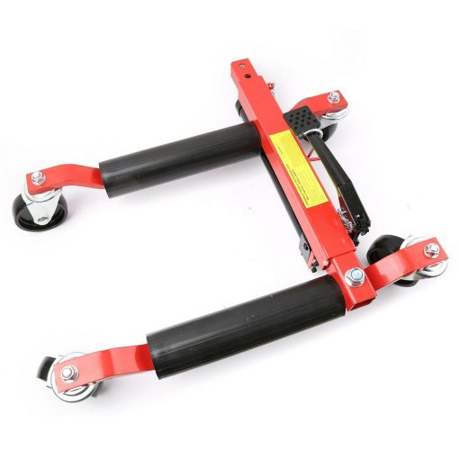 4-Piece 1500 lbs Hydraulic Wheel Dolly/ Portable 12in Tire Lift / Move Position Jack - Image 5