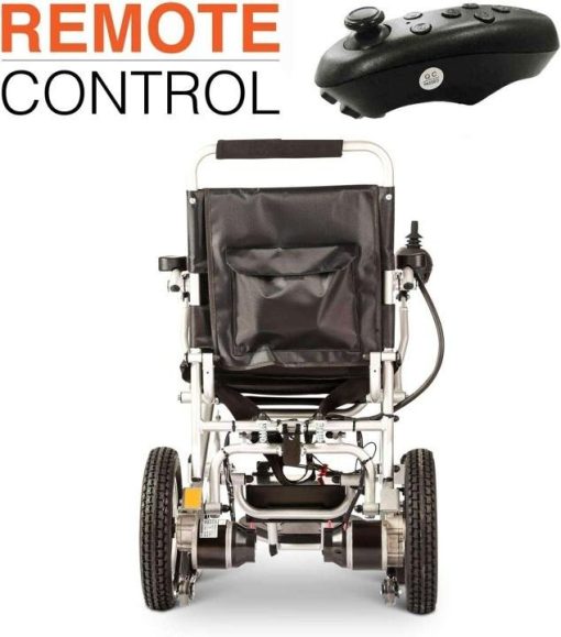 Culver Mobility Electric Power Wheelchair Scooter Fold Lightweight Folding Safe Electric Wheelchair Motorized FDA Approved Aviation Travel (Free Wheelchair RAMP Gift) (Silver-17.5 inc) - Image 3