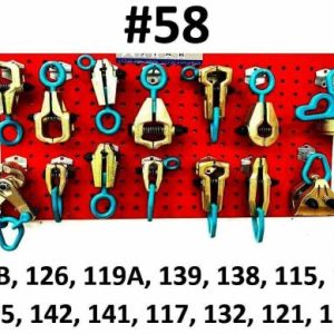 SET#58 HEAVY DUTY AUTO BODY FRAME MACHINE 14 PIECE PULLING BEST TOOLS AND CLAMPS
