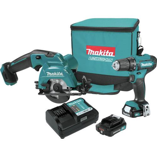 Makita 12V max CXT 2.0 Ah Lithium-Ion 2-Piece Combo Kit - CT233R