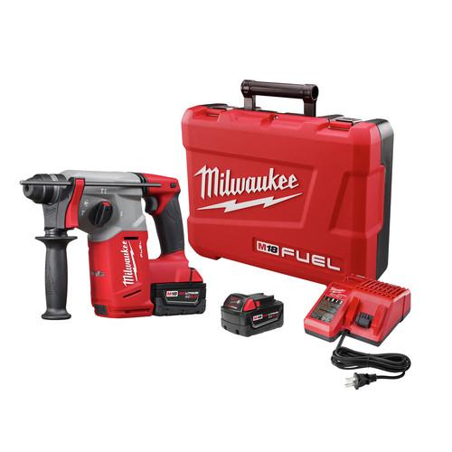 Milwaukee 2712-22 M18 FUEL Lithium-Ion 1 in. SDS Plus Rotary Hammer Kit