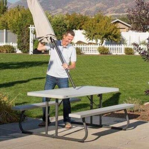6-Foot Classic Folding Picnic Table 48 - Image 11