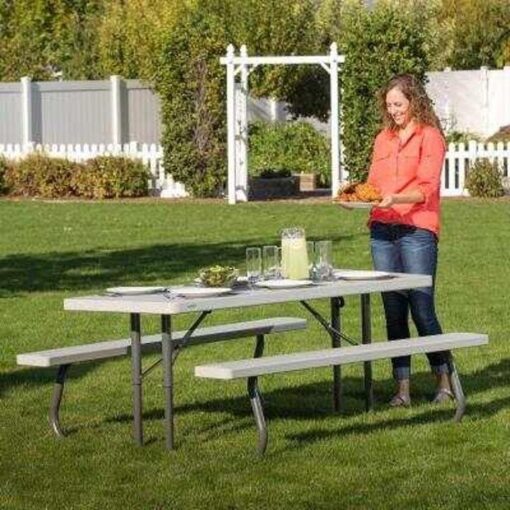 6-Foot Classic Folding Picnic Table 48 - Image 12