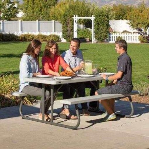 6-Foot Classic Folding Picnic Table 48 - Image 15