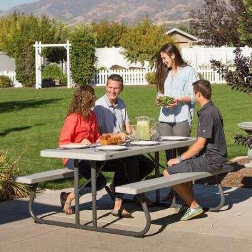 6-Foot Classic Folding Picnic Table 48 - Image 17