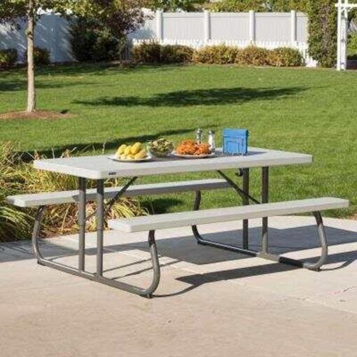 6-Foot Classic Folding Picnic Table 48 - Image 25