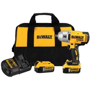 DEWALT 20V MAX XR Cordless Lithium-Ion 1/2 in. Brushless Friction Ring Impact Wrench with 2 Batteries - DCF899HP2