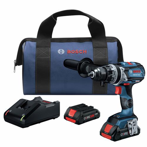 Bosch 18V Lithium-Ion Brute Tough Connected Ready 1/2 in. Cordless Hammer Drill Kit (4 Ah) - GSB18V-755CB25