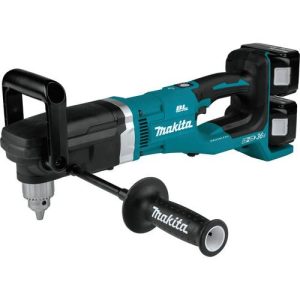 Makita 18V X2 LXT Lithium-Ion Brushless 1/2 in. Cordless Right Angle Drill Kit (5 Ah) - XAD03PT
