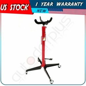 Hydraulic Transmission Jack Stand High Lift 1100 Lbs Foot Pump Spring Loaded