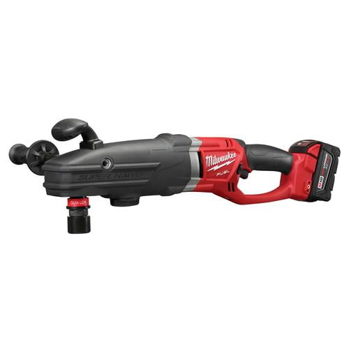 Factory Reconditioned Milwaukee 2711-82 M18 FUEL SUPER HAWG Lithium-Ion Brushless 1/2 in. Cordless Right Angle Drill with QUIK-LOK Kit (5 Ah) - Image 2