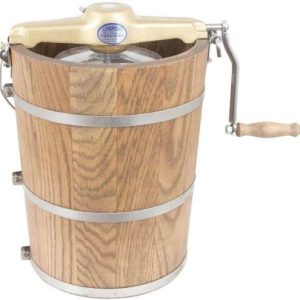 6 qt Country Ice Cream Maker – Classic Wooden Tub – Hand Crank