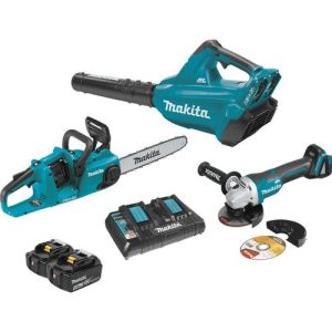 Makita 18V LXT Li-Ion Cordless 2-Pc. Combo Kit And Brushless Angle Grinder - XT276PTX