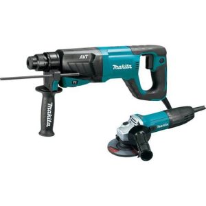 Makita 1 in. AVT Rotary Hammer and 1/2 in. Angle Grinder Combo Kit - HR2641X1