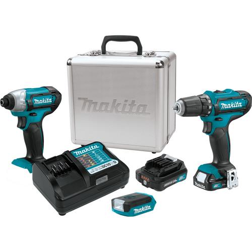 Makita 12V max CXT 2.0 Ah Cordless Lithium-Ion 3-Piece. Combo Kit - CT321RX