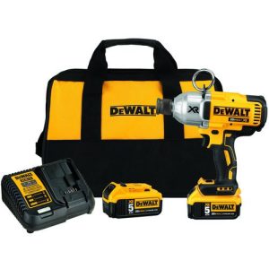 DEWALT 20V MAX 5.0 Ah XR Brushless High-Torque 7/16 in. Impact Wrench with Quick Release Chuck Kit - DCF898P2