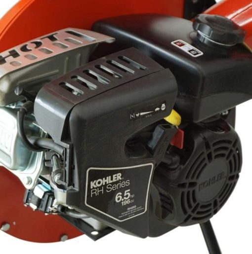 196cc Gas Powered Wood Chipper Shredder Shred Branches with 6.5hp Kohler Engine - Image 7