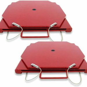 Alignment Turn Plate Set Table Red Steel Passenger Car Truck Hunter FMC Rack USA