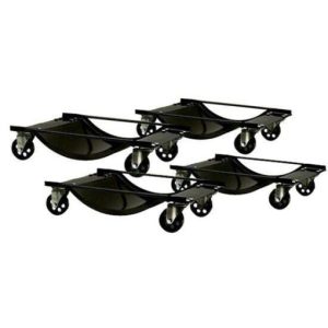 Speedway 1000 LB. Wheel Dollies, Set/4, 14" Max Tire Width, Steel Wheels