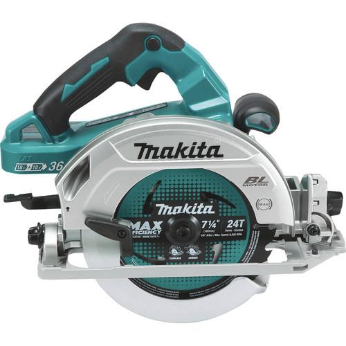 Makita 18V X2 LXT Lithium-Ion (36V) Brushless Cordless 7-1/4 in. Circular Saw with Guide Rail Compatible Base (Tool Only) - XSH08Z - Image 2