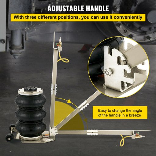 VEVOR Triple Air Bag Jack Pneumatic Jack 6600lbs Quick Lift 3T Heavy Duty White - Image 6
