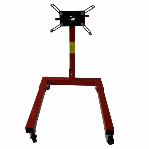 1250lb Engine Stand 360 Degree Mounting Head Red High Grade Steel Warranty New - Image 3