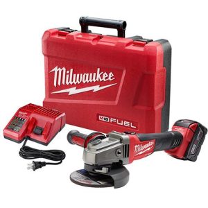 Milwaukee 2781-21 M18 FUEL Cordless 4-1/2 in. – 5 in. Slide Switch Grinder with Lock-On and REDLITHIUM Battery